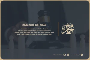 كيفية رفع قضية نفقة