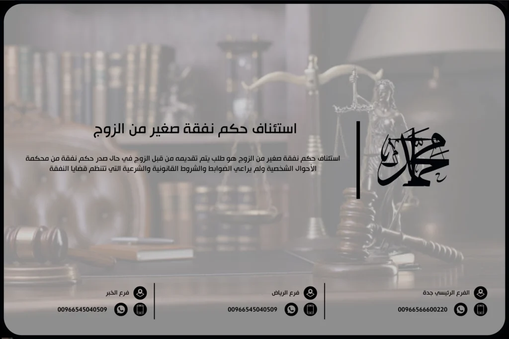 استئناف حكم نفقة صغير من الزوج